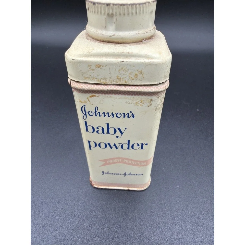Johnson's Baby Powder Empty‎ Tin Johnson & Johnson Home Office Vintage Hospital